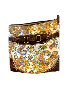 Giani Bernini Paisley Floral Crossbody Bag Multicolor Women's Casual 10x11x1.